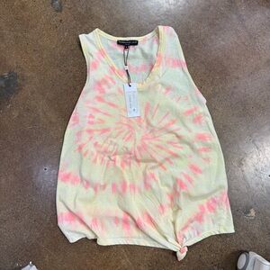 Generation Love Tie-Dye Tank Top - Pink and Yellow